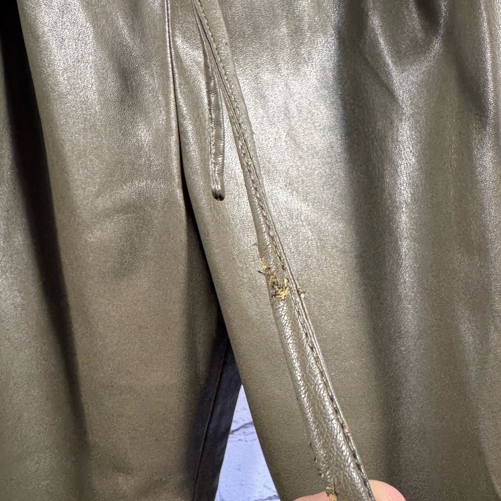 Industry Brown Pleather Pants - Picture 6 of 8